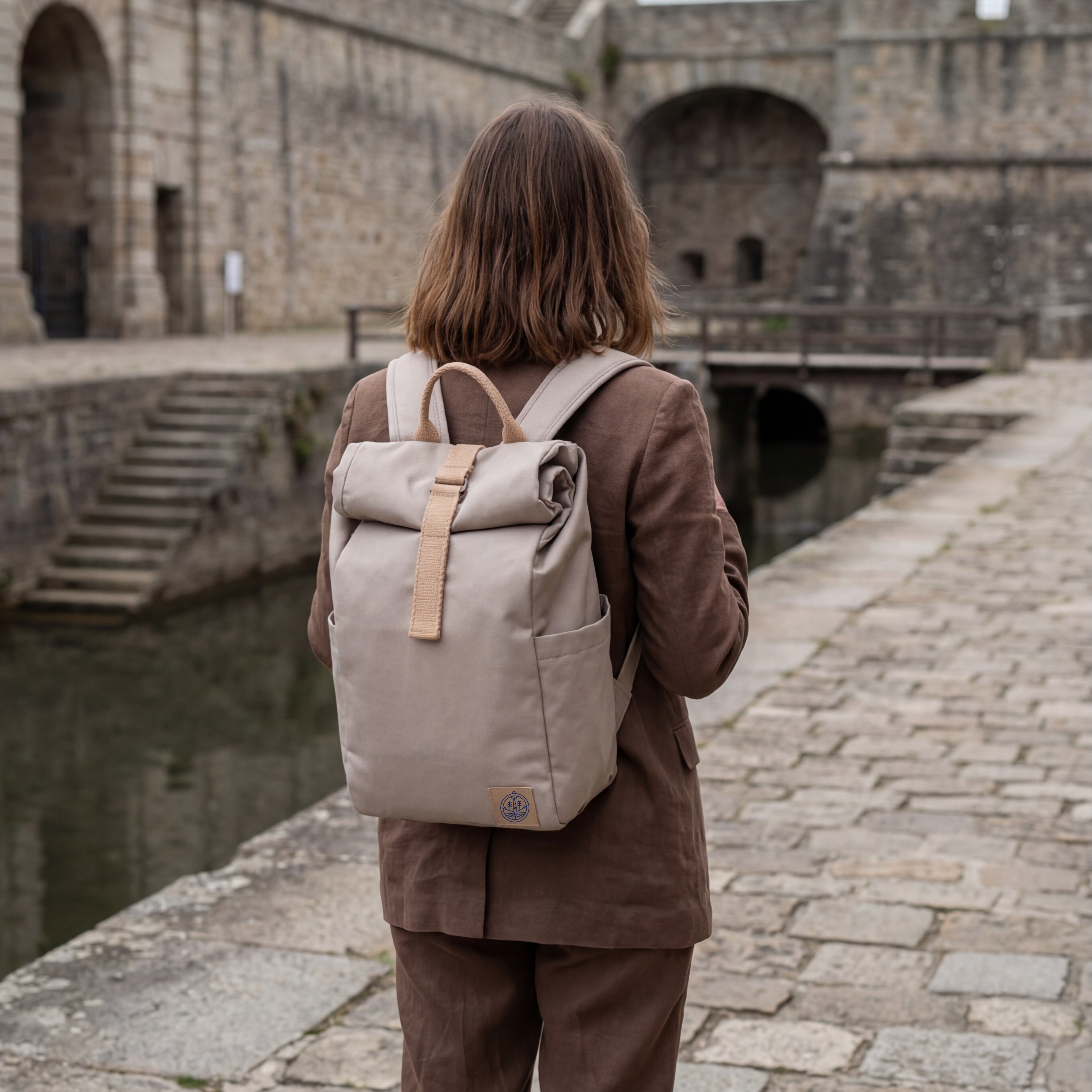 Re.18 Rolltop Backpack Mini – Stone