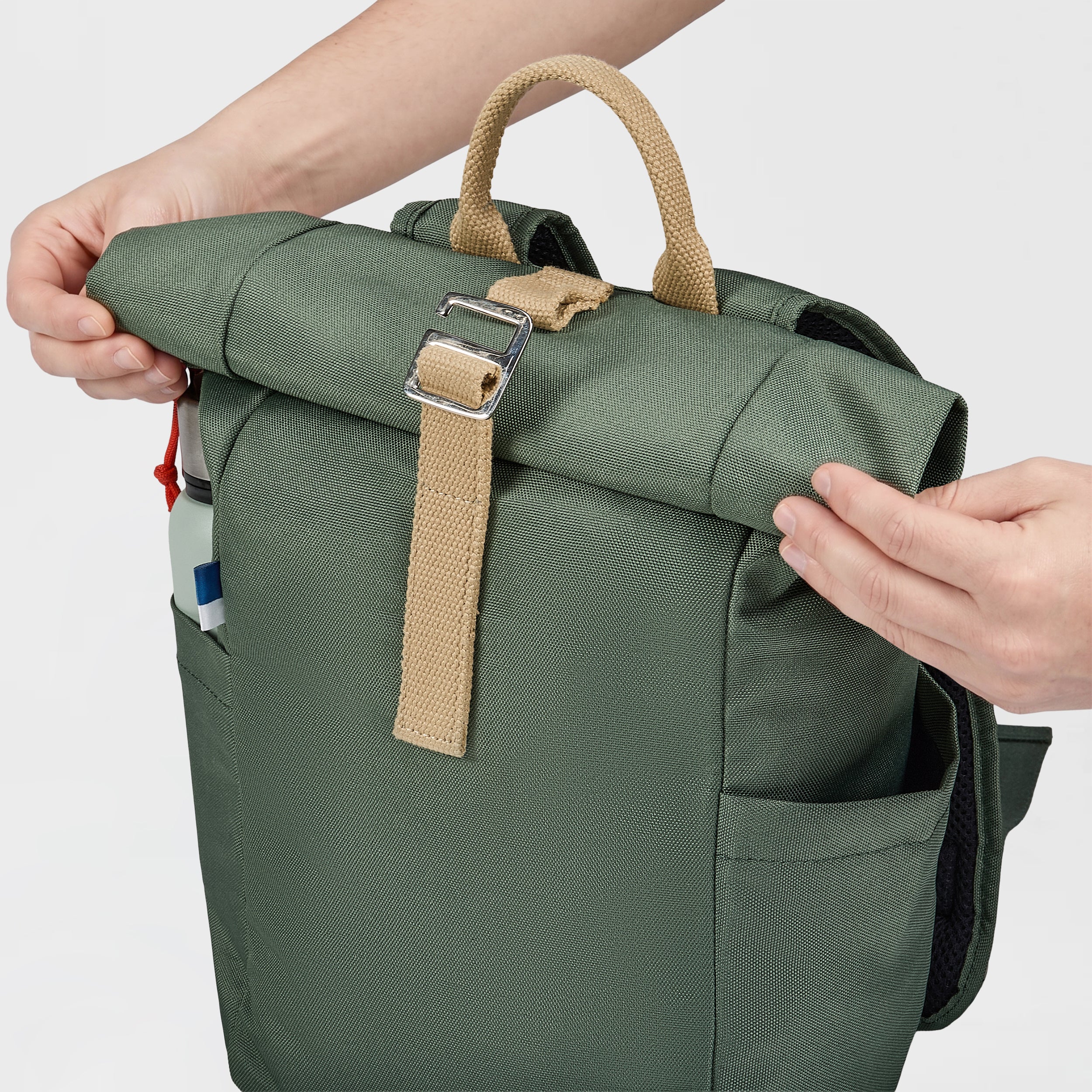 Re.18 Rolltop Backpack Mini – Olive