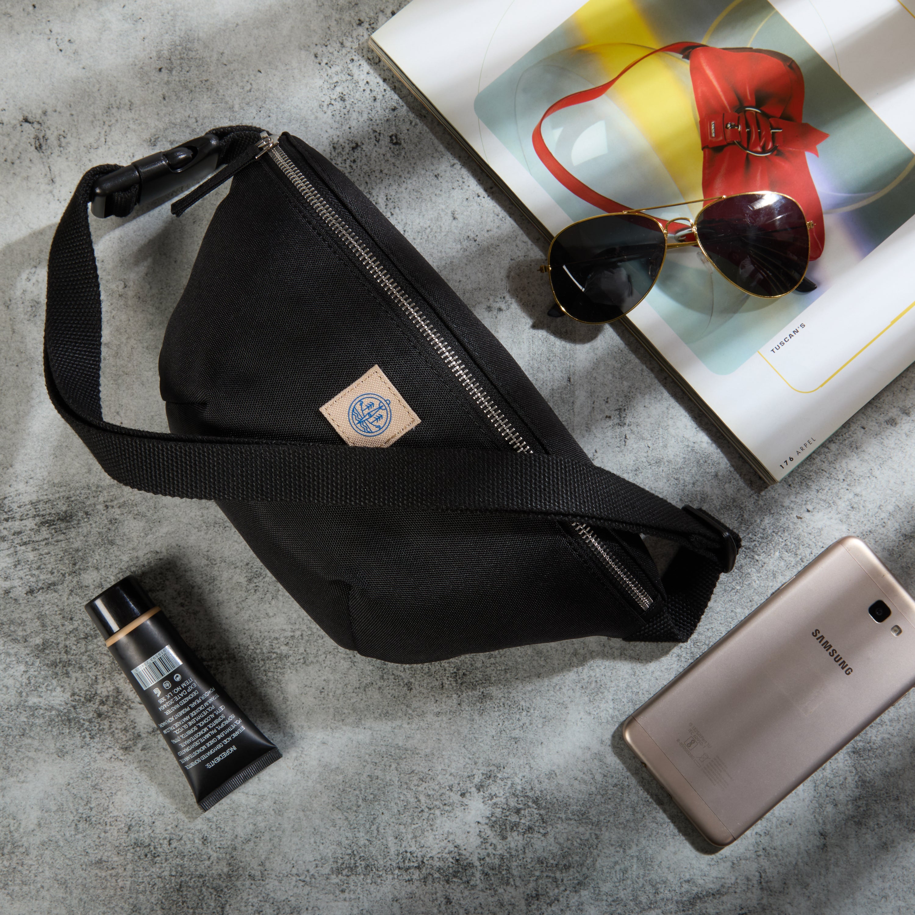 Re.9 Cycle | Drift Waist Bag Black