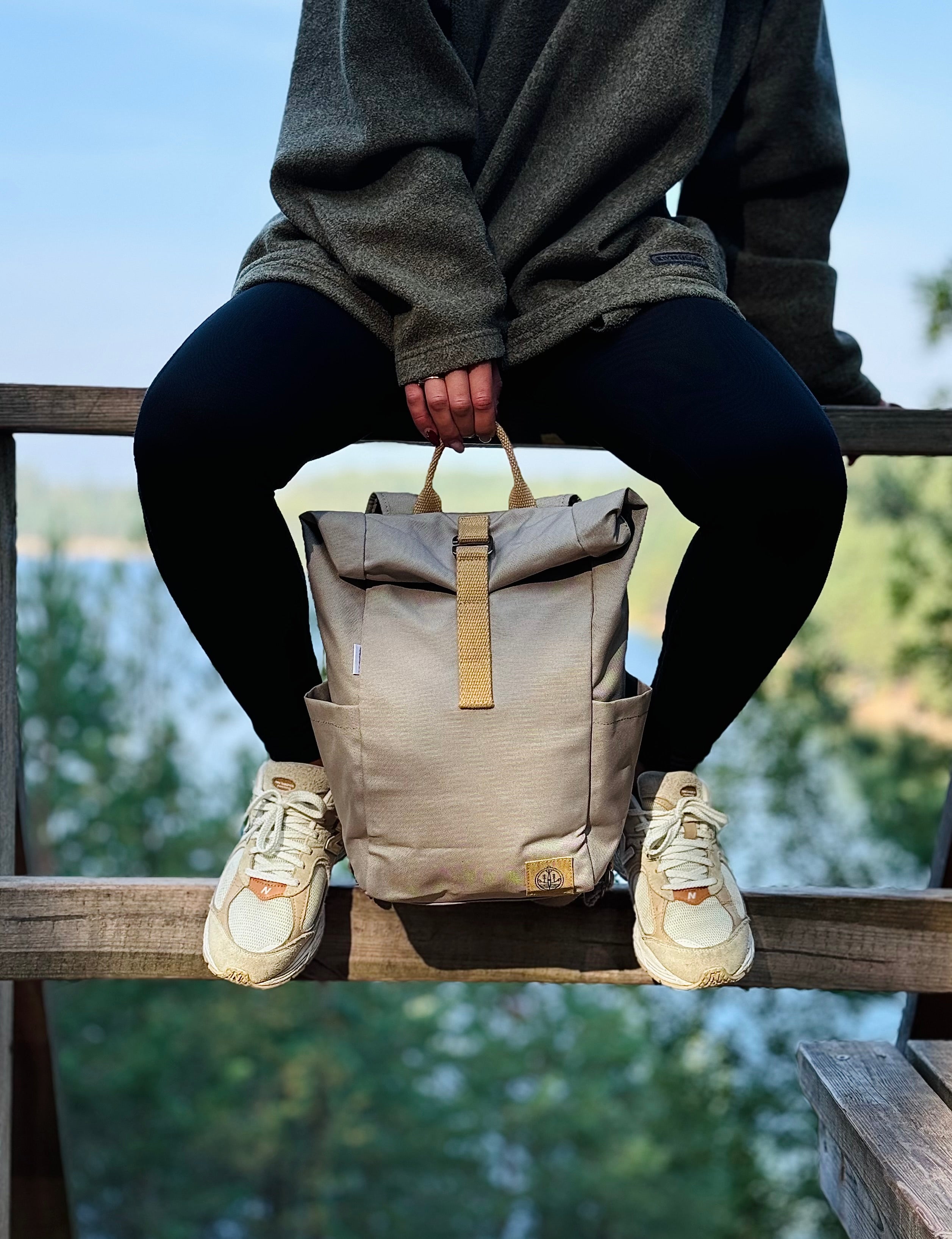 Re.18 Cycle | Roltop Rugzak Mini Grijs