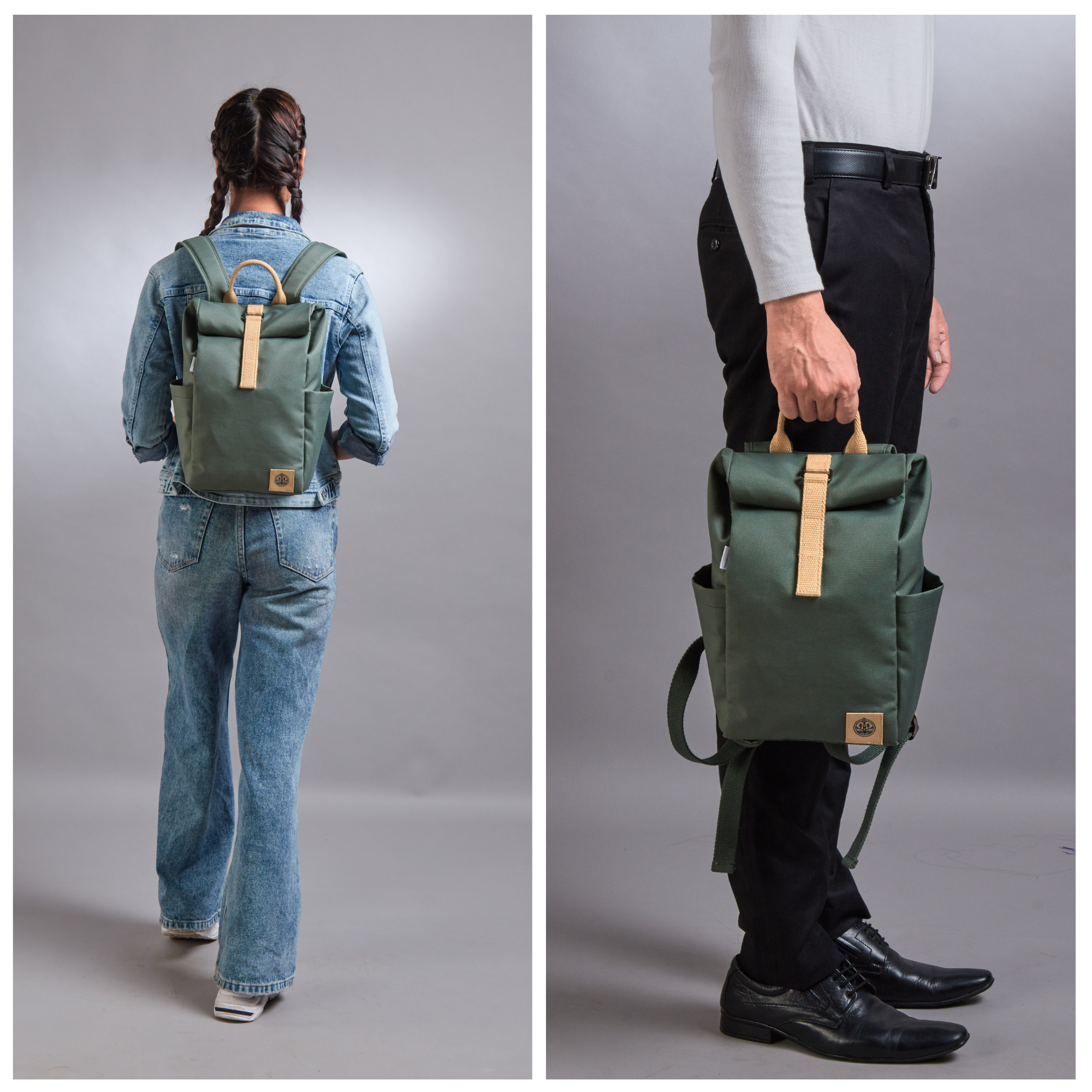 RE.18 Cycle | Rolltop Rugzak Mini Groen