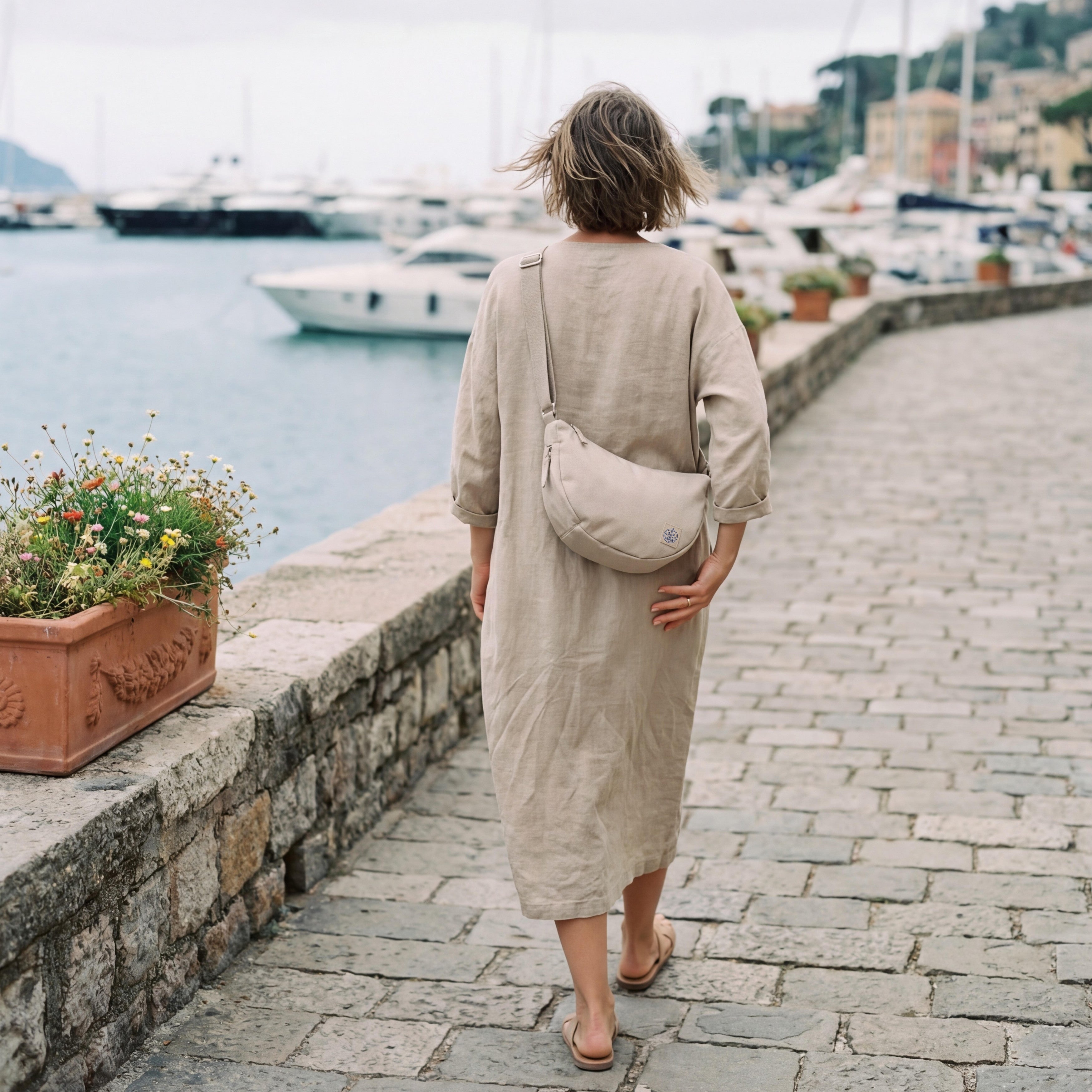 Olive Crossbody Bag | 7 Recycled Bottles | The BlueWave Collective