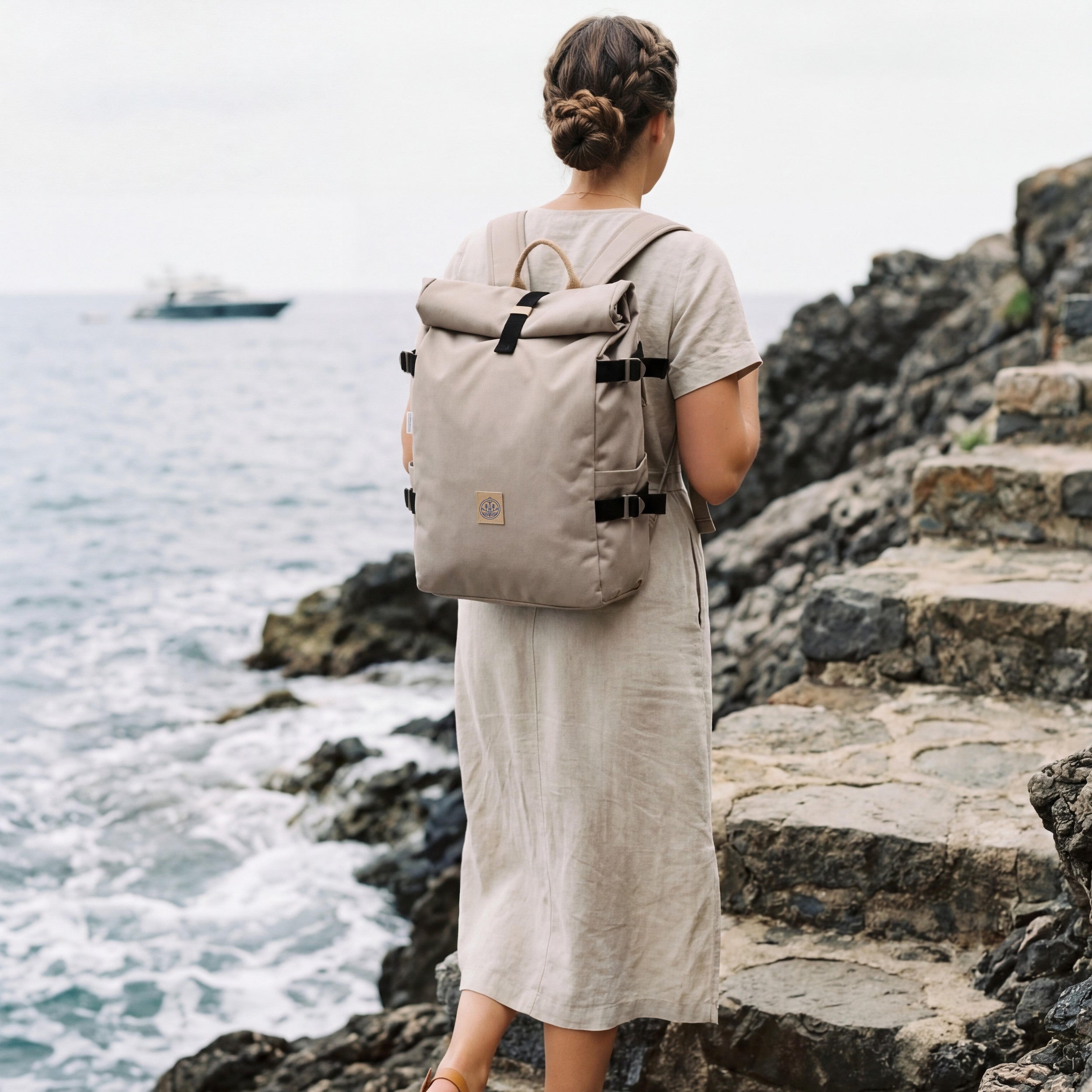 Re.32 Rolltop Backpack - Stone