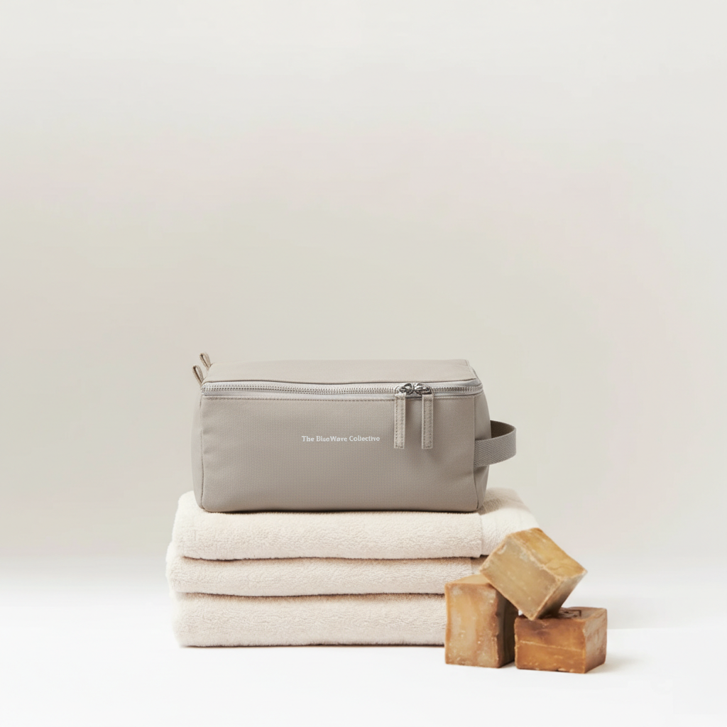 Re.8 Sand Toiletry Bag - Stone